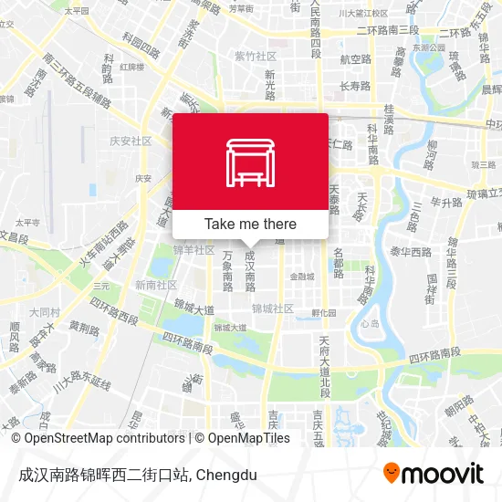 成汉南路锦晖西二街口站 map