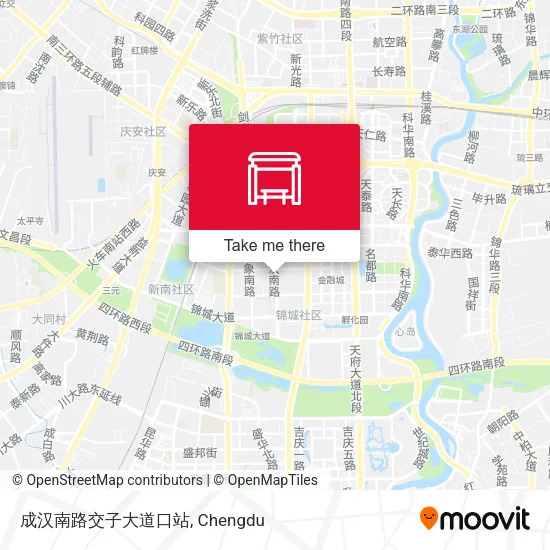 成汉南路交子大道口站 map
