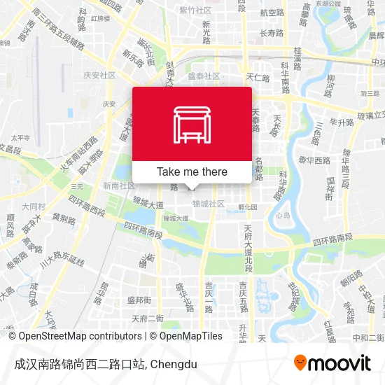 成汉南路锦尚西二路口站 map