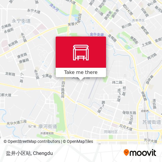 盐井小区站 map