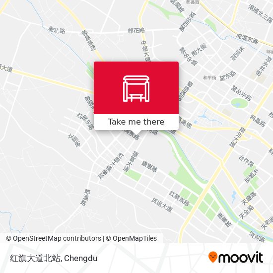 红旗大道北站 map