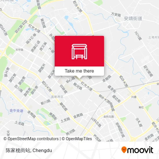 陈家桅街站 map