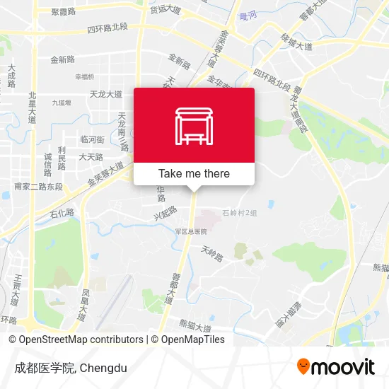 成都医学院 map