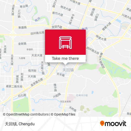 天回镇 map