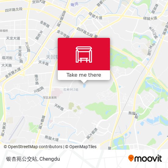 银杏苑公交站 map