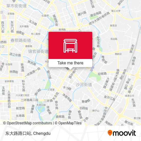 东大路路口站 map