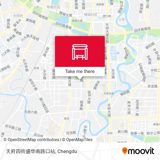天府四街盛华南路口站 map