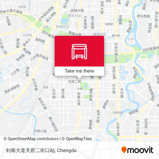 剑南大道天府二街口站 map