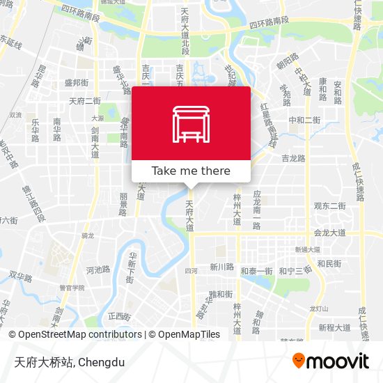 天府大桥站 map