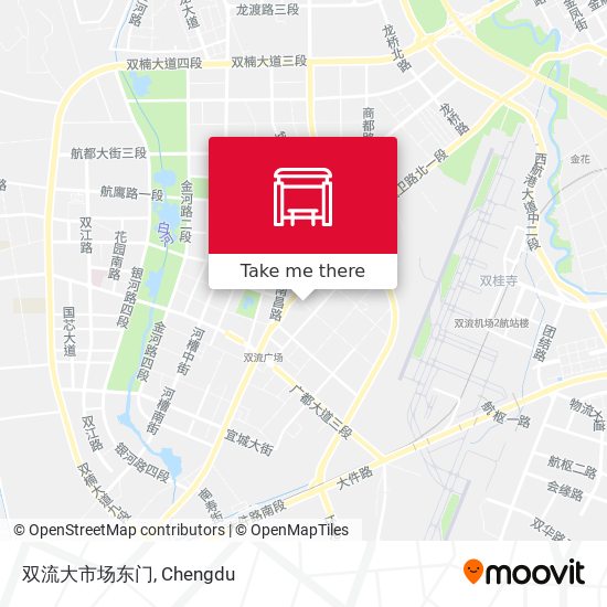 双流大市场东门 map