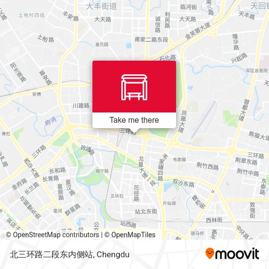 北三环路二段东内侧站 map