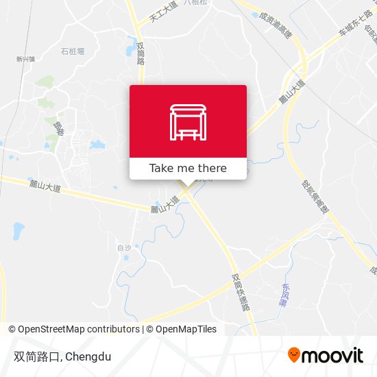 双简路口 map