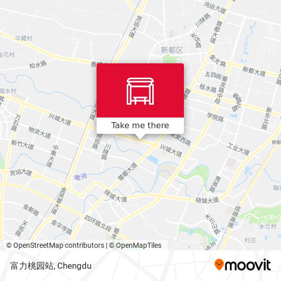 富力桃园站 map