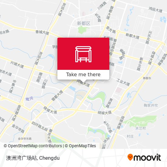 澳洲湾广场站 map