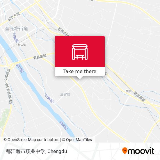 都江堰市职业中学 map