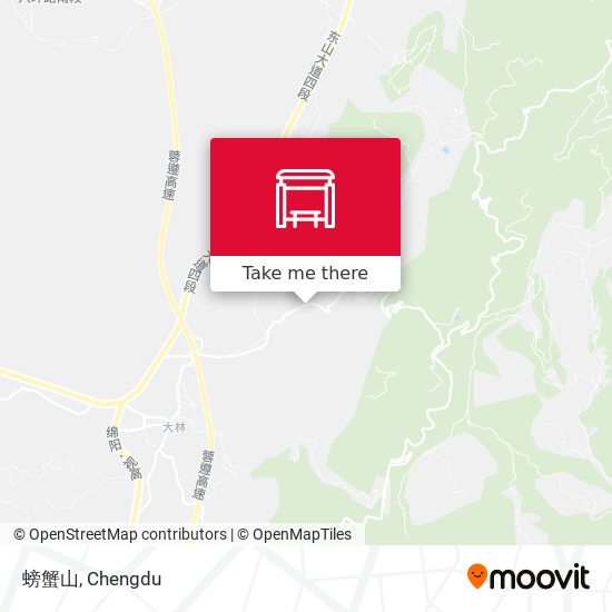 螃蟹山 map