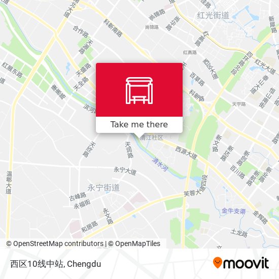 西区10线中站 map