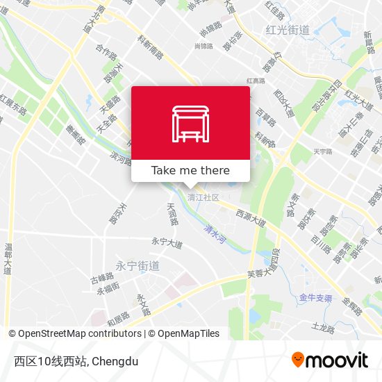 西区10线西站 map
