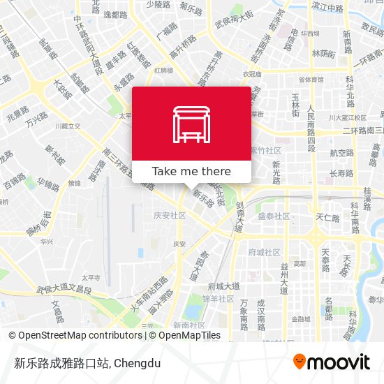 新乐路成雅路口站 map