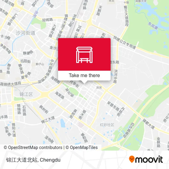 锦江大道北站 map