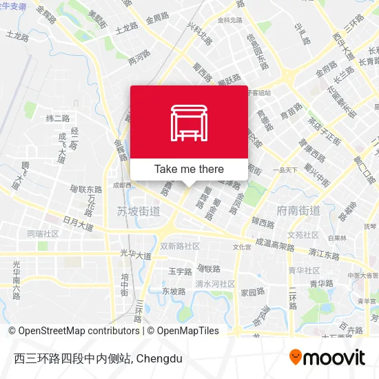 西三环路四段中内侧站 map