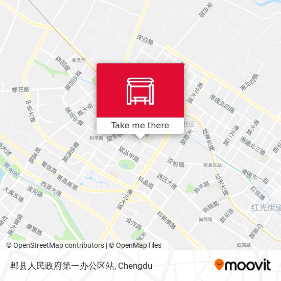 郫县人民政府第一办公区站 map