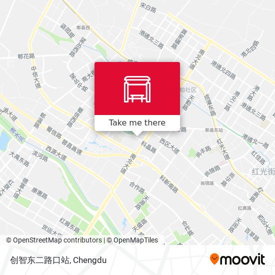 创智东二路口站 map