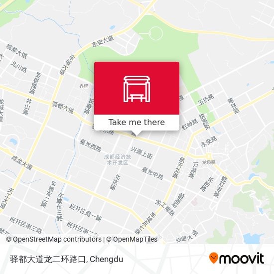 驿都大道龙二环路口 map