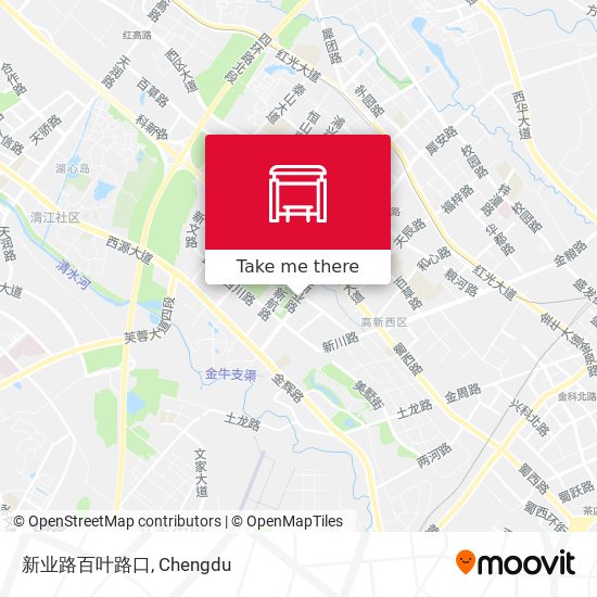 新业路百叶路口 map