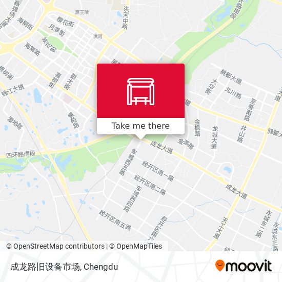成龙路旧设备市场 map