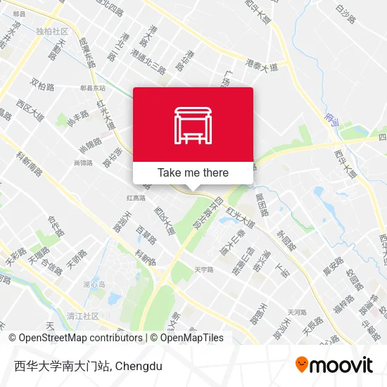 西华大学南大门站 map