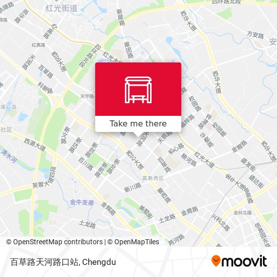 百草路天河路口站 map