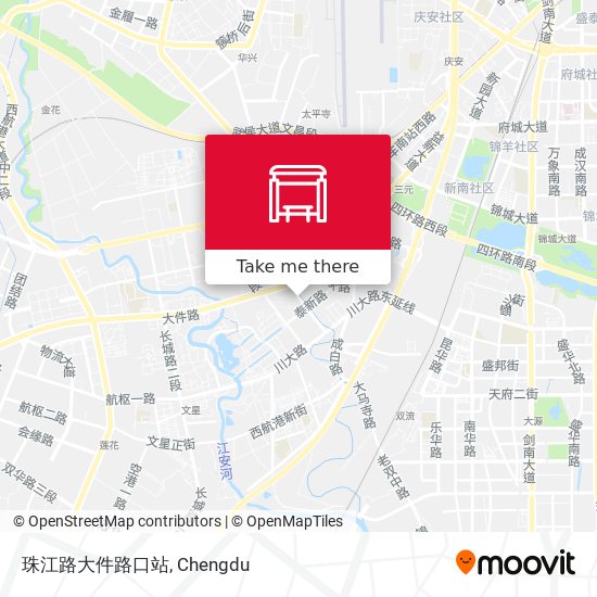 珠江路大件路口站 map