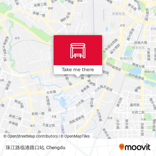 珠江路临港路口站 map