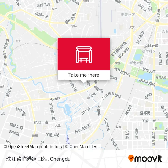 珠江路临港路口站 map