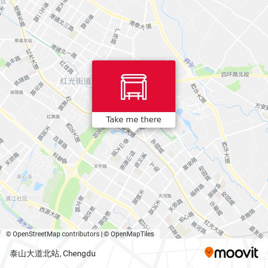 泰山大道北站 map