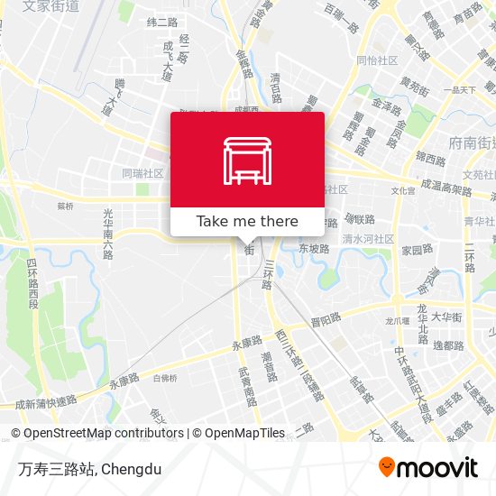 万寿三路站 map