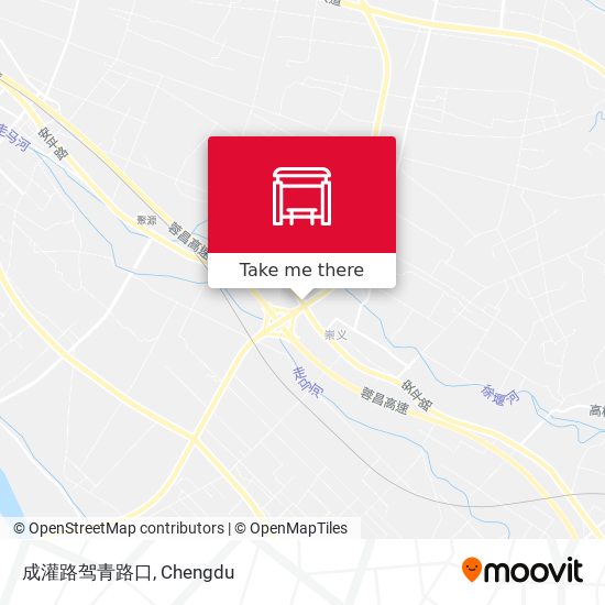 成灌路驾青路口 map