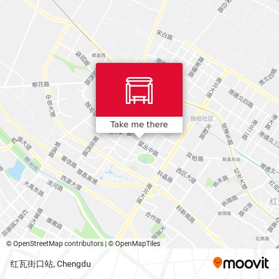 红瓦街口站 map