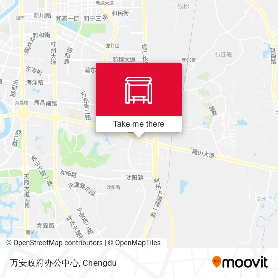 万安政府办公中心 map