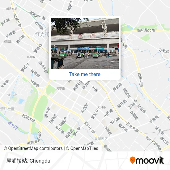 犀浦镇站 map