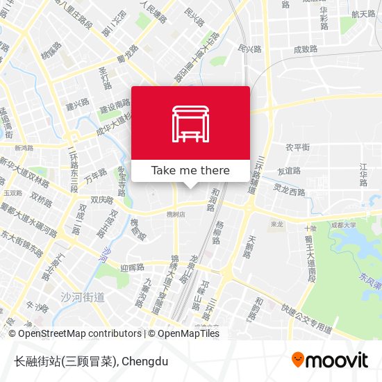 长融街站(三顾冒菜) map