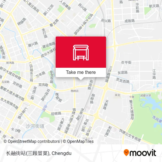 长融街站(三顾冒菜) map