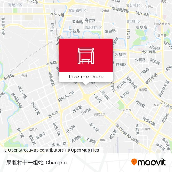 果堰村十一组站 map