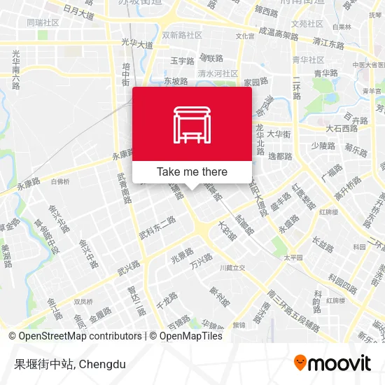 果堰街中站 map