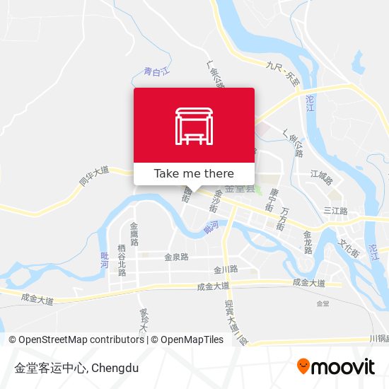 金堂客运中心 map