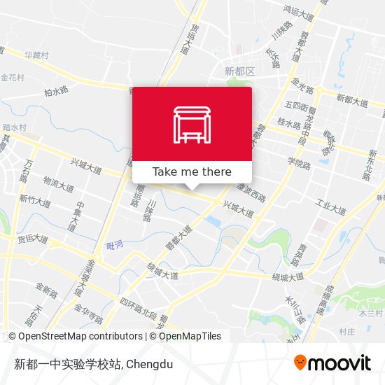 新都一中实验学校站 map