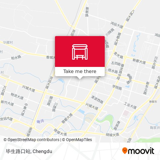 毕生路口站 map