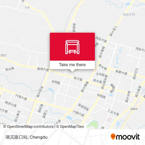 湖滨路口站 map