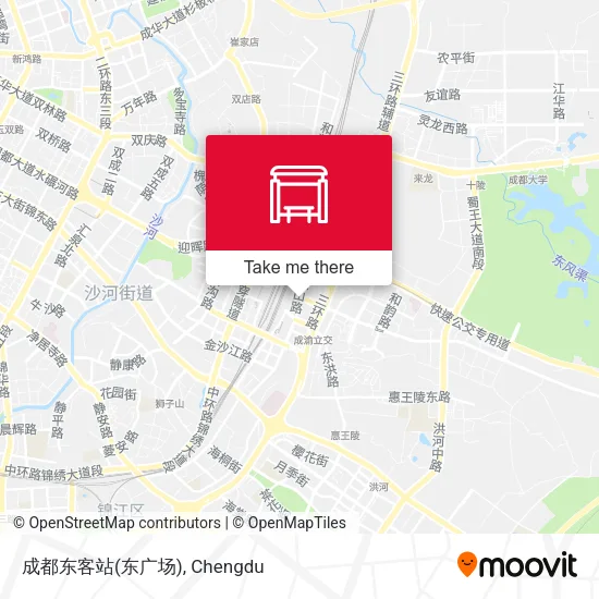 成都东客站(东广场) map